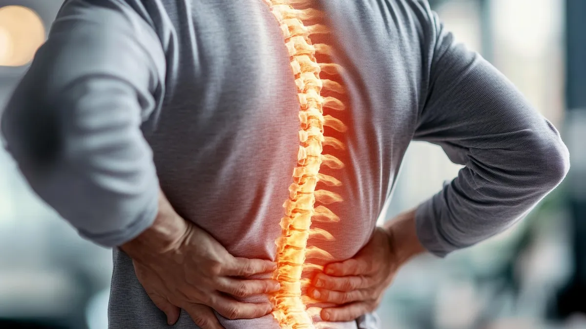 Bel bölgesinde disk fıtığının anatomik gösterimi