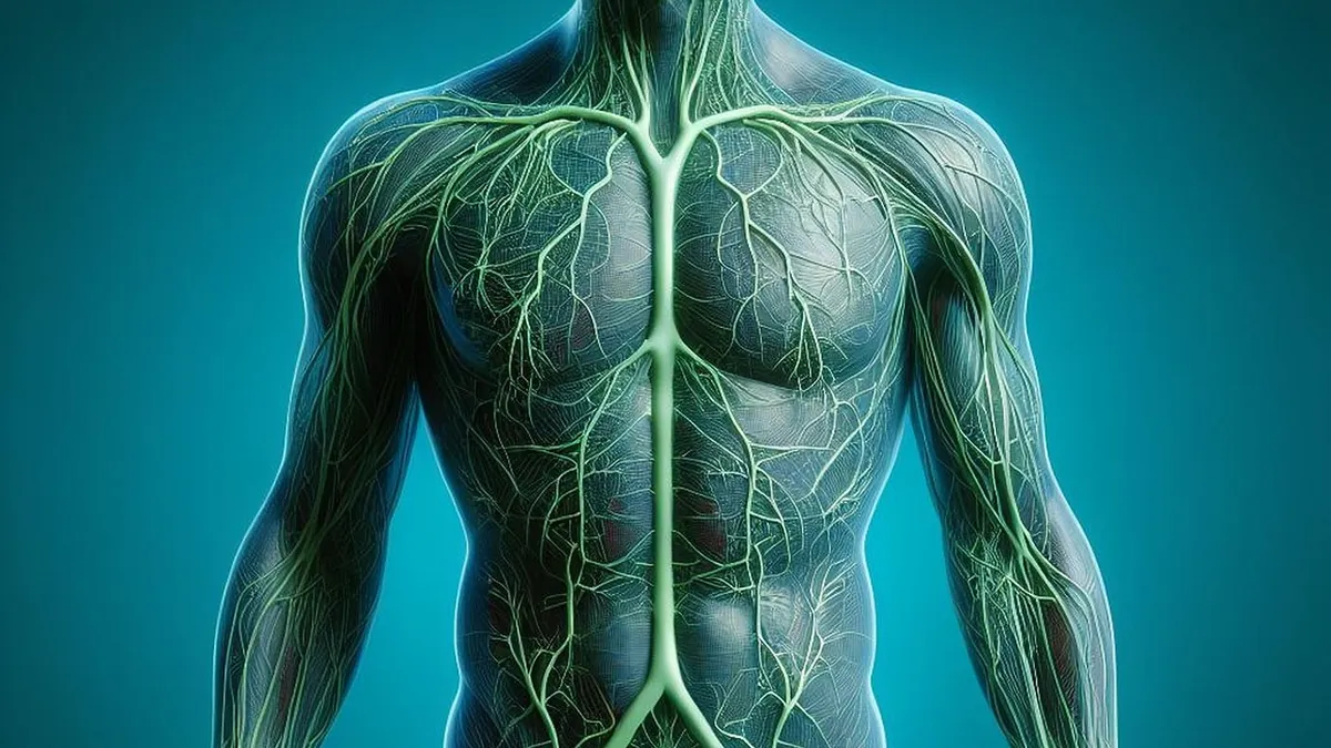Lenf dolaşımının anatomik gösterimi